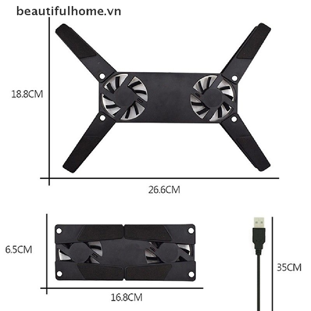 Quạt Xếp Mini Hình Bạch Tuộc Cổng Usb Cho Laptop 7 &quot;