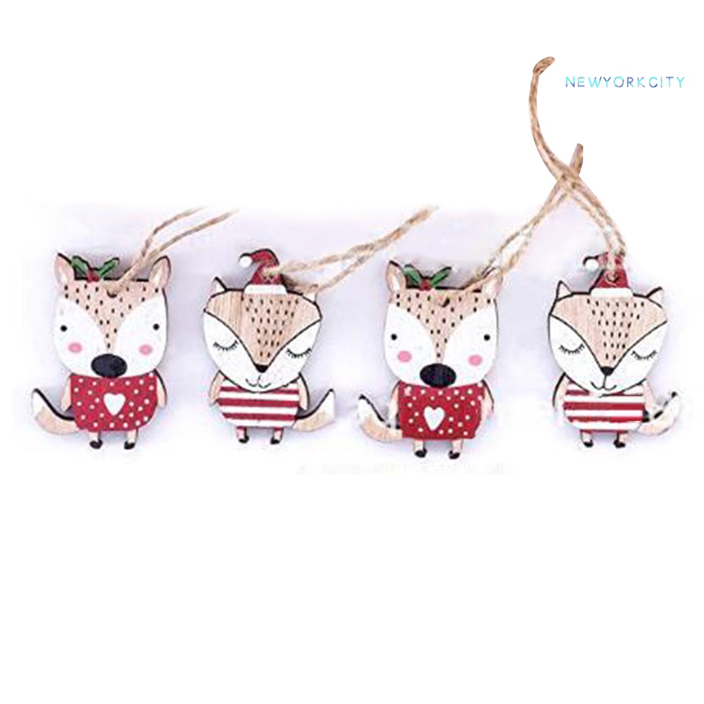 Bộ 24 Nút Gỗ Hình Sóc Hoạt Hình Trang Trí Album Ảnh