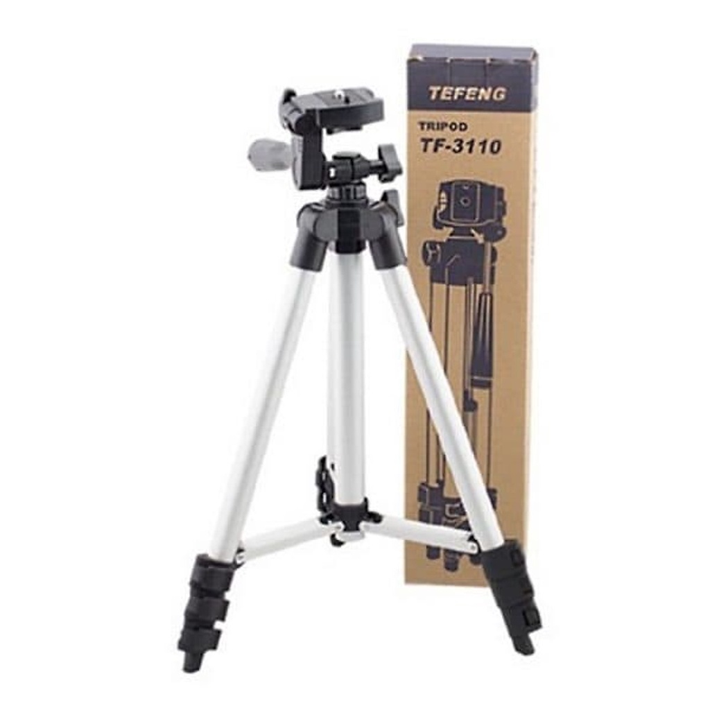 Giá đỡ điện thoại tripod 3 chân 3110, kết hợp remote tương thích với nhiều dòng máy - chuyên chụp hình live stream.