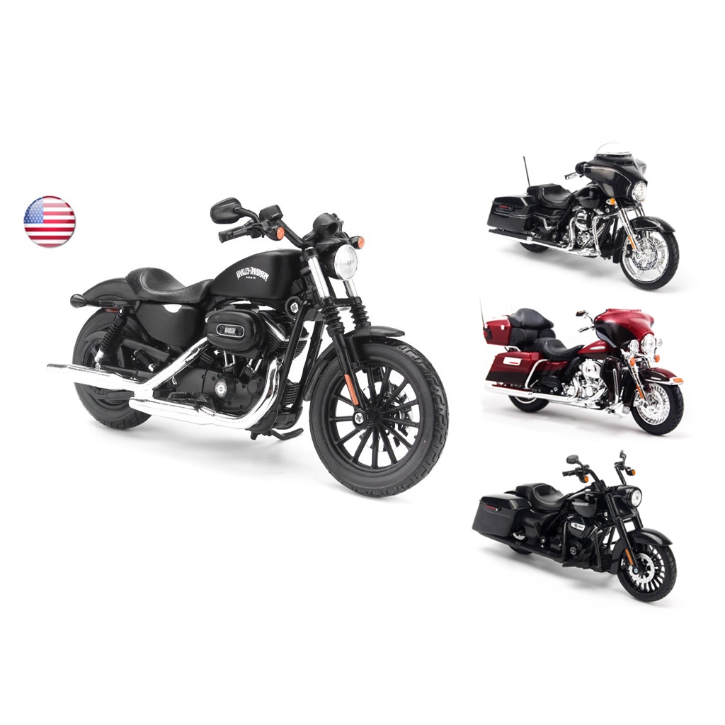 Mô hình mô tô Harley Davidson 883 Iron, Street Bob,  XL 1200V 1:12