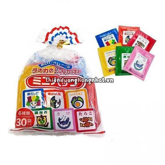 [Hàng Nhật Chuẩn] Gia Vị Rắc Cơm Cho Bé Nội Địa Nhật | Gia Vị Rắc Cơm Furikake 6 Vị (30 gói)