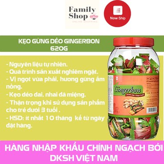 1 Hủ Kẹo Gừng Dẻo Gingerbon 650g