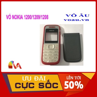 Vỏ nokia 1208 màu đỏ