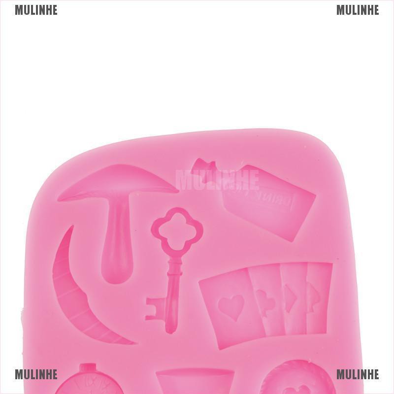 Khuôn silicone Tạo Hình alice in wonderland Trang Trí Bánh