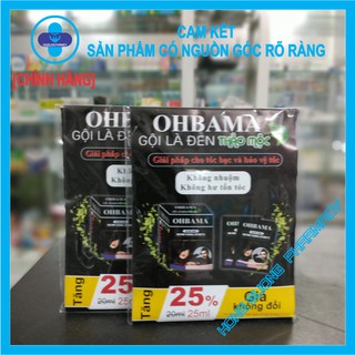 GỘI LÀ ĐEN THẢO DƯỢC OHBAMA (Hộp 10 gói)