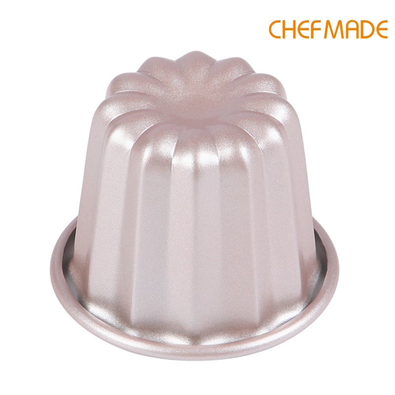 Khuôn nướng bánh CHEF MADE WK9772/WK9772-4 chống dính bằng thép carbon màu vàng bền bỉ cao cấp