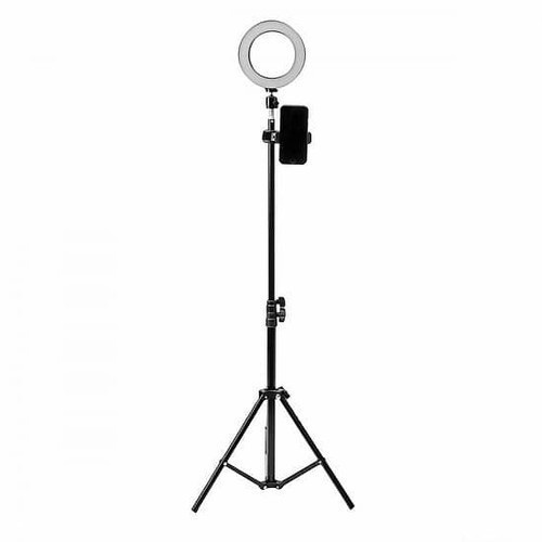 Kẹp càng cua gắn vào chân đèn livestream, gắn camera hành trình vào tay lái xe đạp