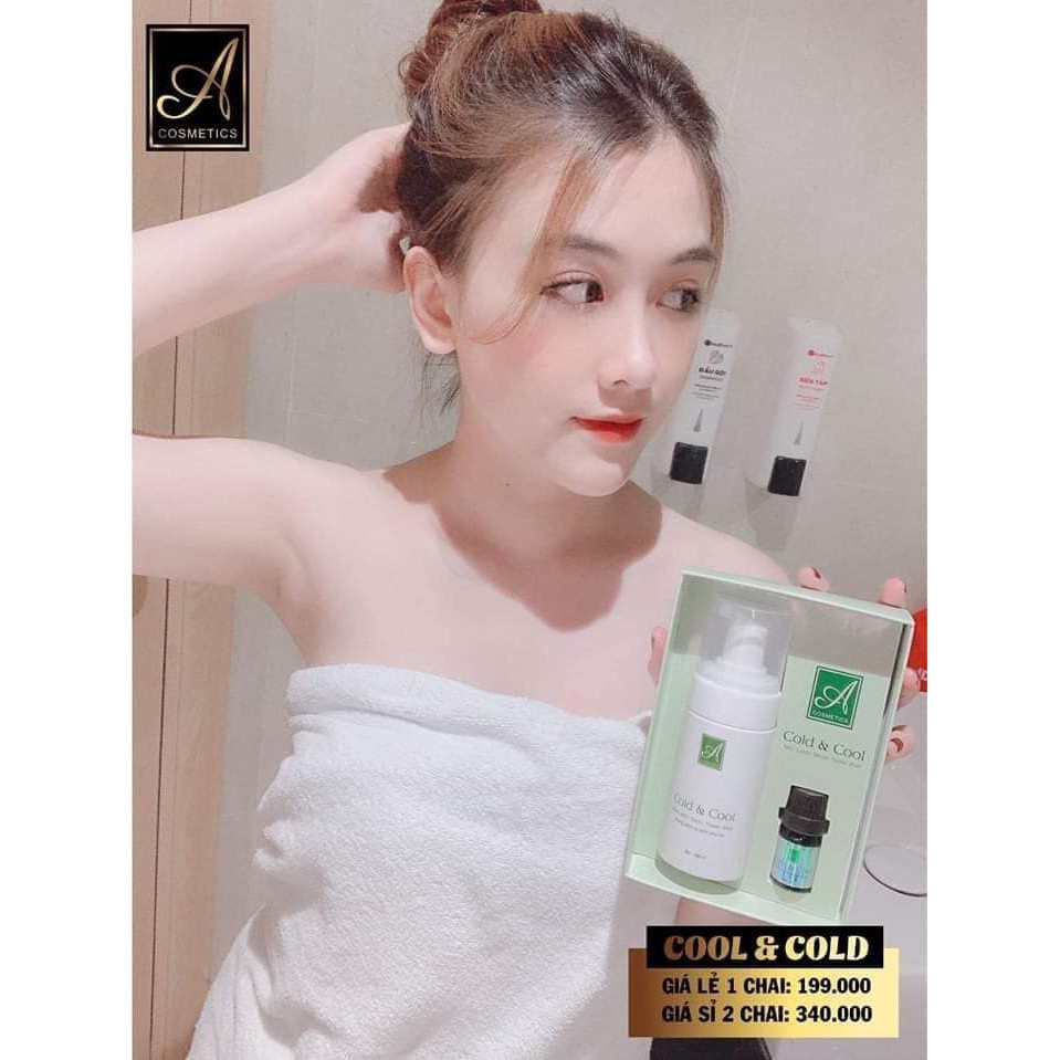 Dung Dịch Vệ Sinh Phụ Nữ Cold &amp; Cool  Mỹ Phẩm Phương Anh Acosmetics Tặng nước hoa vùng kín