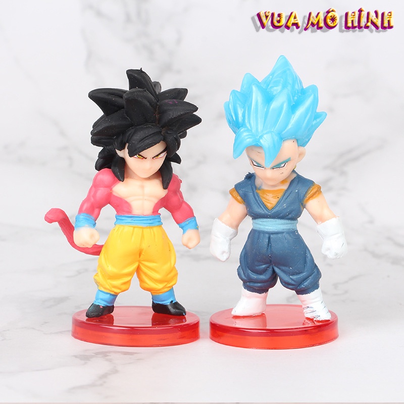 Mô hình Dragon ball - Mô hình 16 nhân vật Dragon ball thế hệ thứ 2 để xe ô tô và phòng cực đẹp, chiều cao 5cm