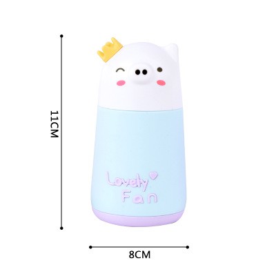quạt sạc heo hồng tròn QS10 lovely fan USB cute dễ thương