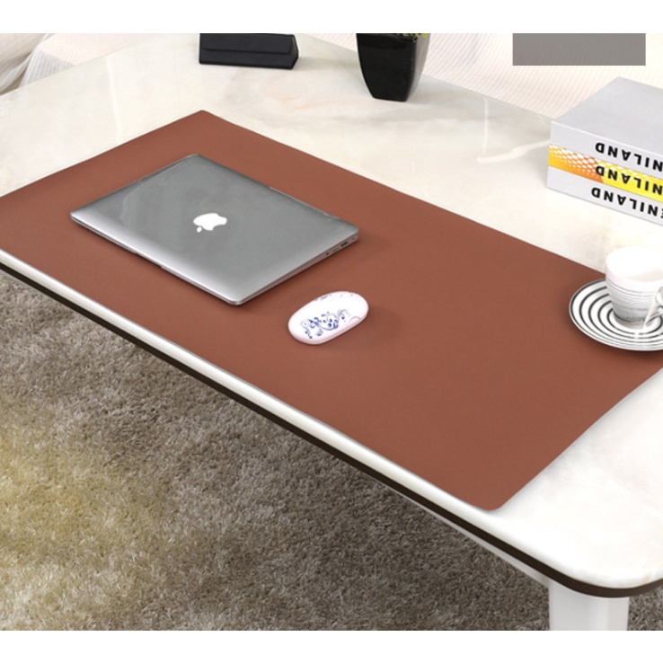 Miếng Lót Bàn Làm Việc DeskPad Da Cỡ Lớn 120x60 Kiêm Bàn Di Chuột Máy Tính Mouse Pad Chống Nước Cao Cấp