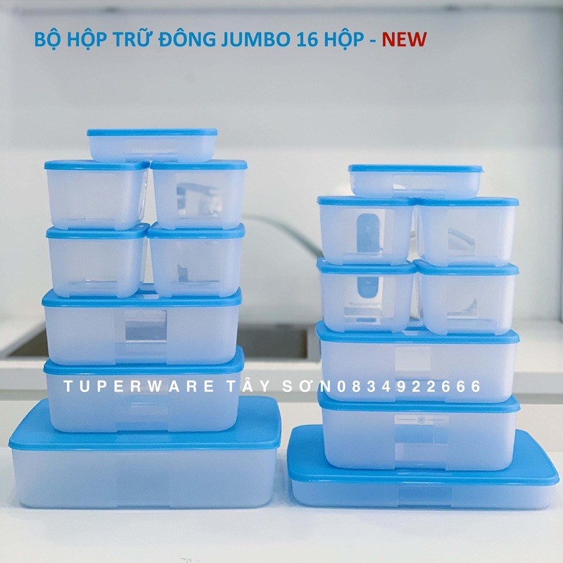 Tupperware - Bộ Hộp Trữ Đông Freezermate Jumbo Set 16