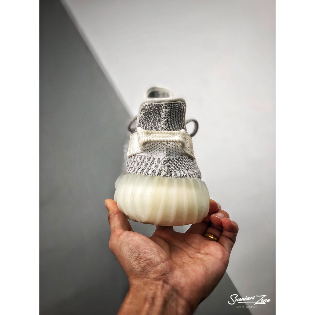 Giày thể thao nam nữ YZ 350 V2 STATIC trắng xám