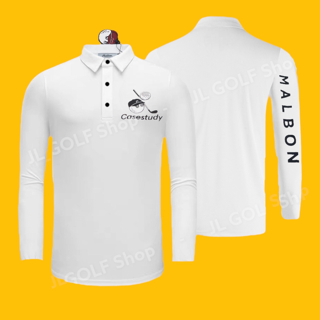 Áo tay dài thể thao golf Malbon, áo thể thao golf dành cho nam, áo golf Malbon cao cấp