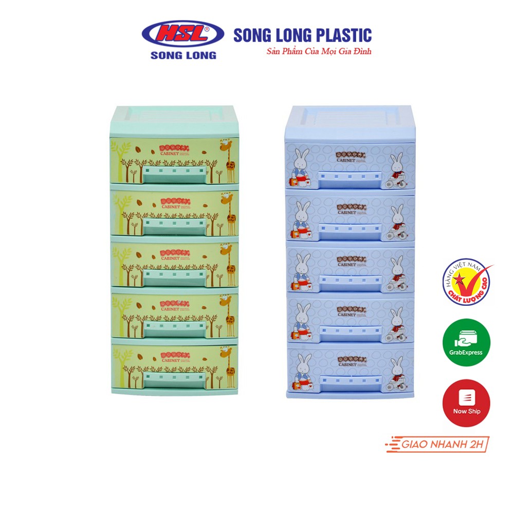 Tủ Nhựa Mini Doremi 5 Tầng Song Long Plastic