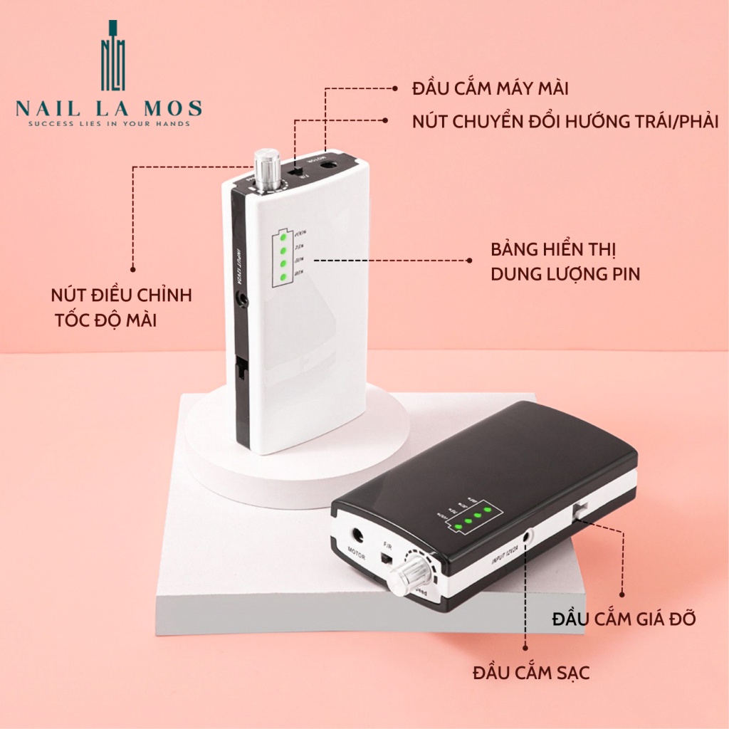Máy mài móng tích điện US-805 chính hãng  - máy mài cầm tay công suất mạnh, chạy êm