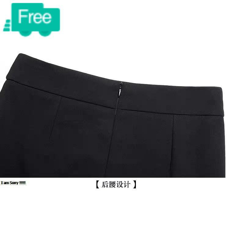 Chân váy bút chì xẻ tà 60cm lệch dáng suông | BigBuy360 - bigbuy360.vn