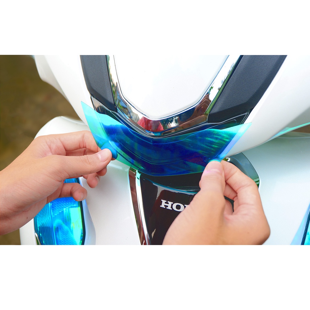 Decal đèn định vị Honda SH cao cấp chuyển màu cánh cam 3 lớp PVC