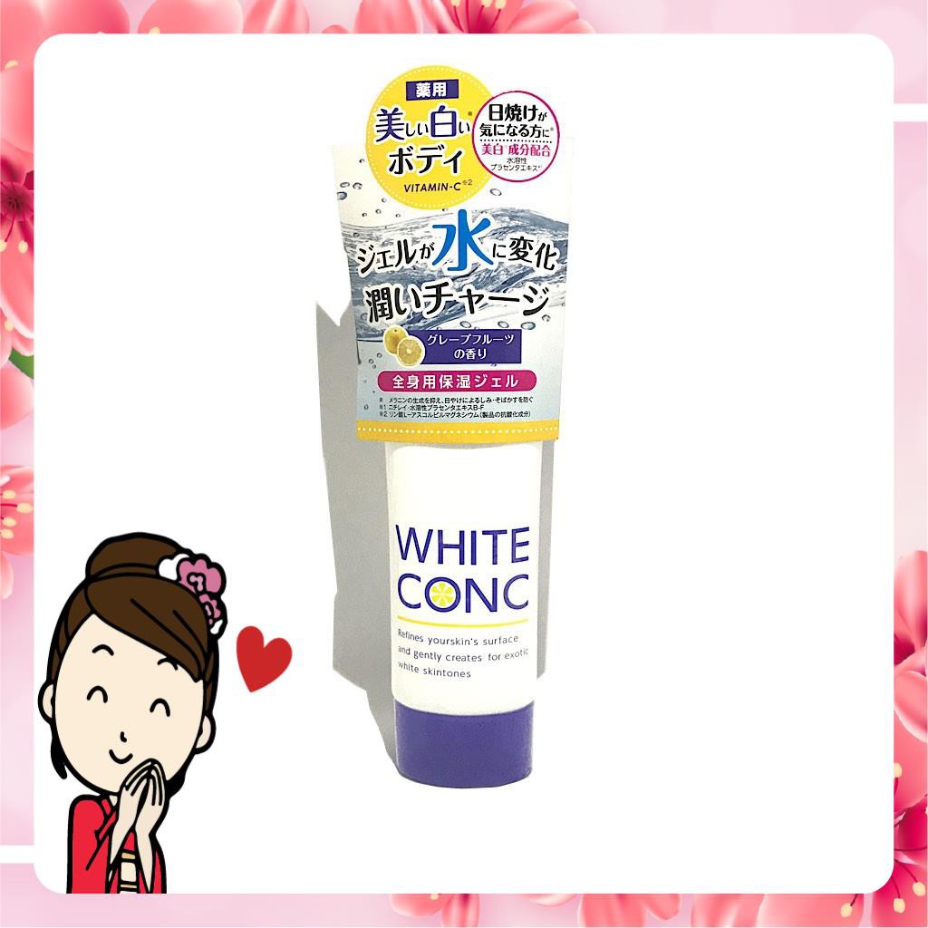 Gel Dưỡng Trắng Body White Conc Watery Cream Ban Ngày 90g Hàng Nội Địa Nhật