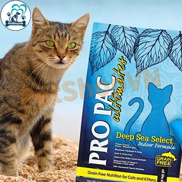 Thức Ăn Cho Mèo Và Mèo Con Hạt PROPAC ULTIMATES DEEP SEA SELECT Bao 6Kg Vị Cá Trắng & Đậu Hà Lan