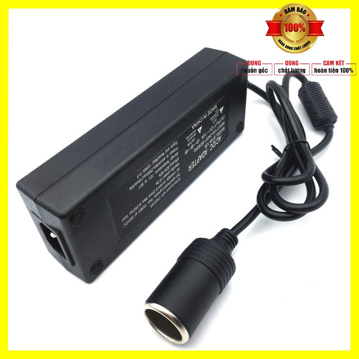 Bộ chuyển đổi nguồn điện BYM-128 từ 220V sang 12V-10A công suất 120W - Đầu ra dạng chân tẩu ô tô