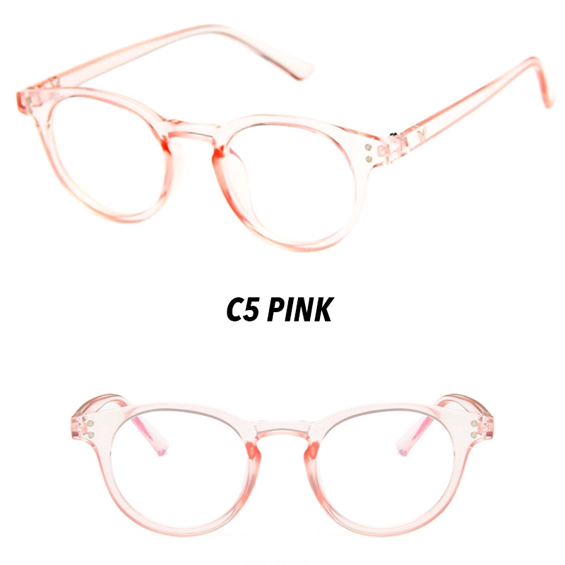 【HENGHA】COD korean fashion style anti radiation glasses for women round frame eyeglasses