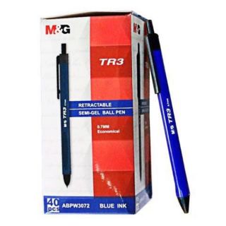 Hộp 40 bút bi M&G TR3 ( xanh, đen, đỏ)