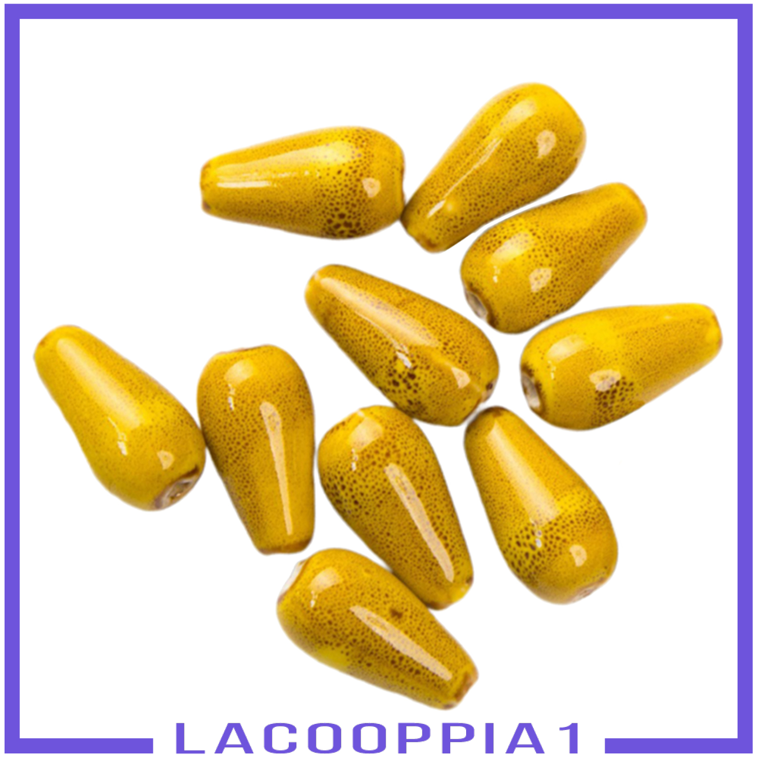 Bộ Hạt Cườm Hình Giọt Nước Bằng Gốm (Lacoopppia1)
