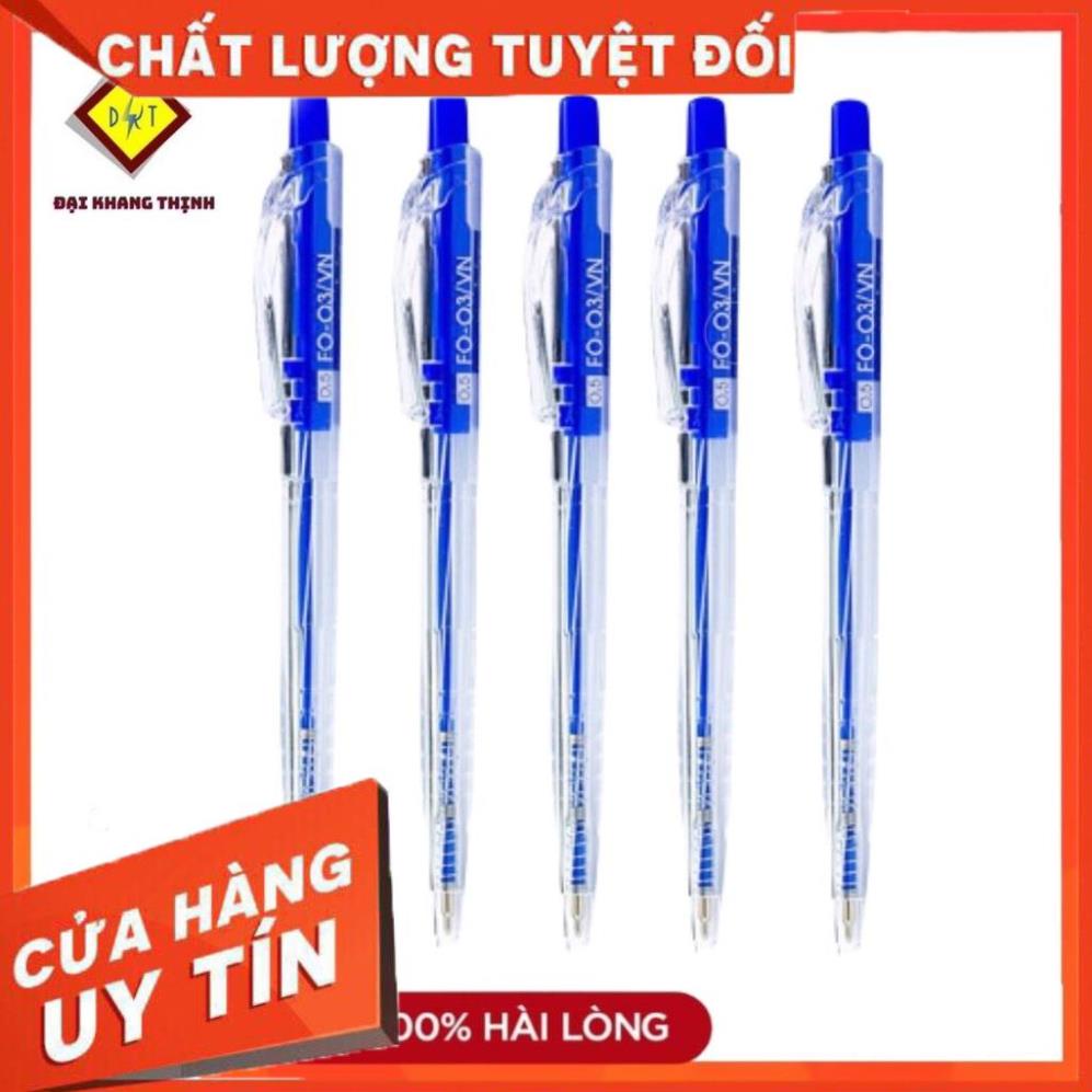 Bút bi Thiên Long Flexoffice FO 03 viết bi TL Đủ 3 Màu XANH - ĐỎ - ĐEN CAM KẾT CHÍNH HÃNG