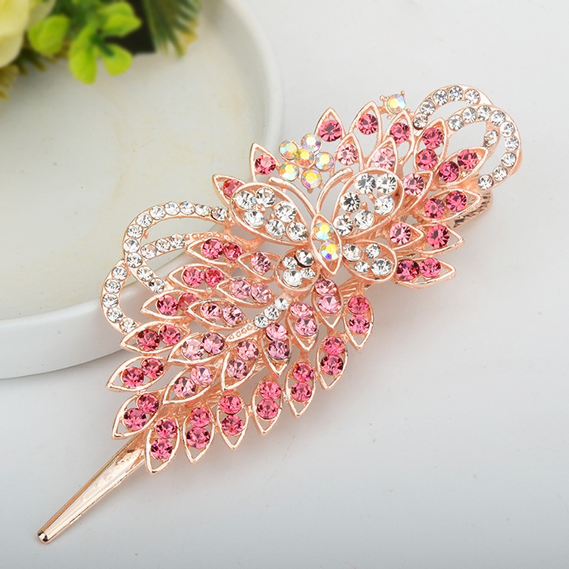 Kẹp Tóc Đính Đá Phong Cách Retro Thời Trang Hàn Quốc