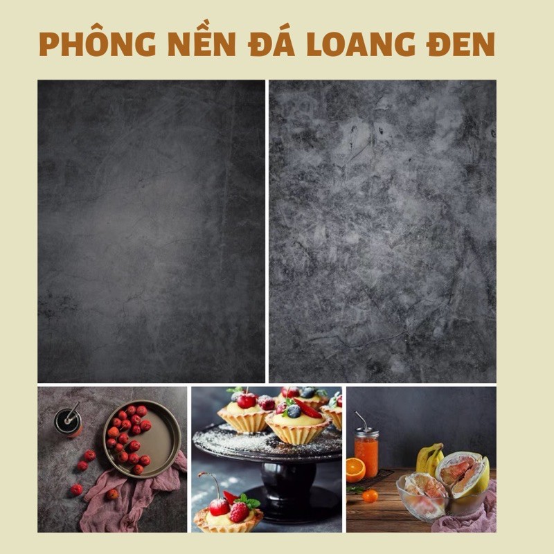 Phông nền chụp ảnh giá đá loang đen