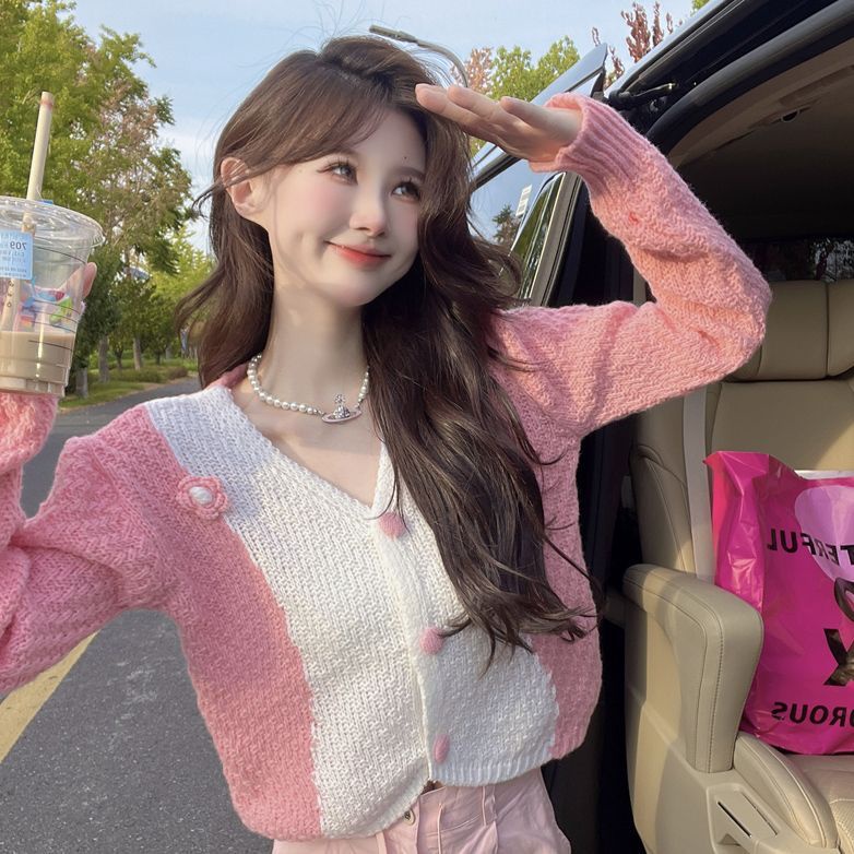 Áo Khoác Cardigan Dệt Kim Cổ Chữ V Dáng Rộng Thời Trang Mùa Thu 2022