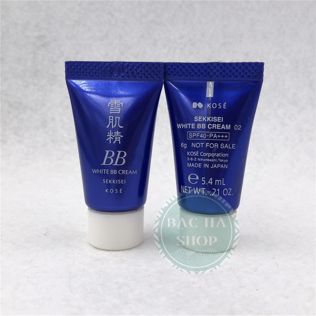 Kose Kem Lót BB Trắng Da White BB Cream Tone Trung Bình 6g #02 SPF40 PA +++ - 6g