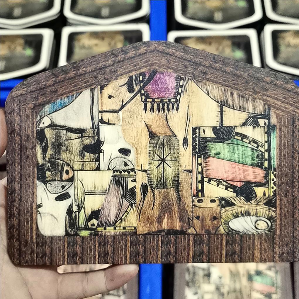 [Choo] Tượng Gỗ Xếp Hình Điêu Khắc Thủ Công Tinh Tế Tiết Kiệm Không Gian Trang Trí Bàn Làm Việc