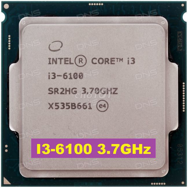 Bộ vi xử lý CPU core i3 6100 (3.6Ghz/ 2 nhân 4 luồng / socket 1151 v1)