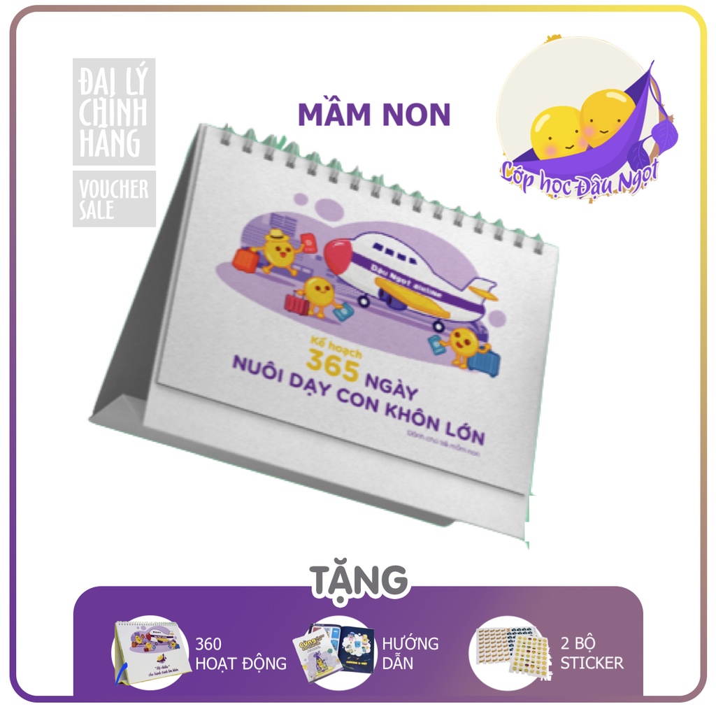 Lịch Đậu ngọt MẦM NON - Bộ kế hoạch 365 ngày (sử dụng nhiều năm)