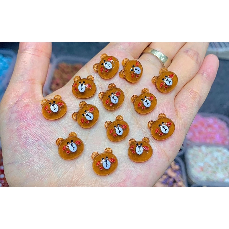 Đá hình. Cham đính móng hình thú. đồ nail