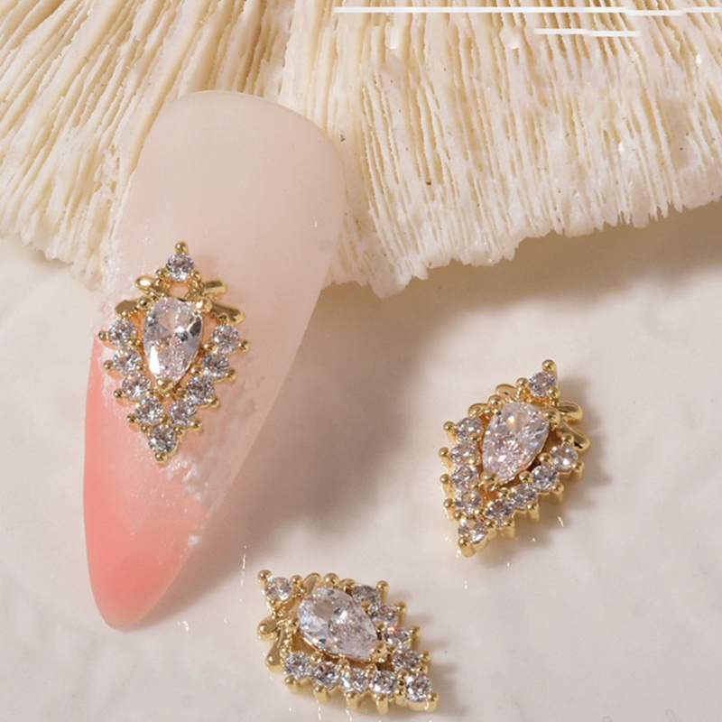 Phụ Kiện Trang Trí Móng Tay Nghệ Thuật Bằng Hợp Kim Zircon 3D DIY 2022 (19 Phong Cách)