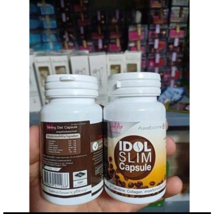 Giảm cân Coffee Idol Slim Capsule dạng viên màu trắng chuẩn Thái Lan