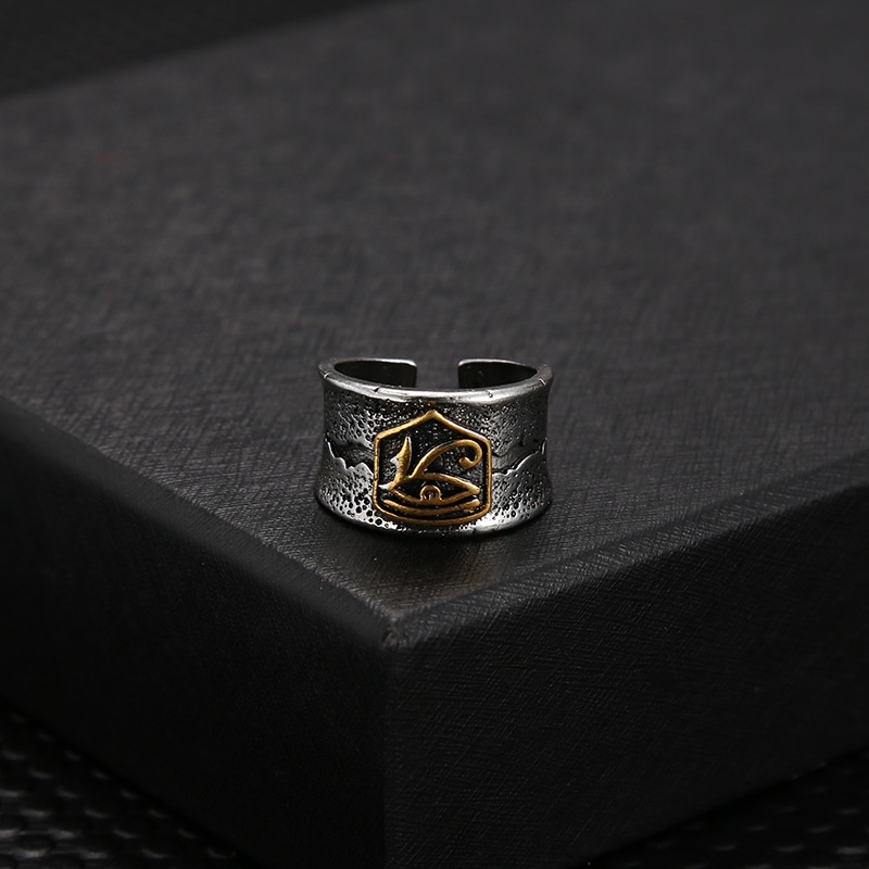 Nhẫn Nam Bạc Đẹp Cá Tính Unisex HipHop Basic Ngầu Trơn Nam Ximen Ring Lucifer Store Nhẫn Titan Không Gỉ - Ximen