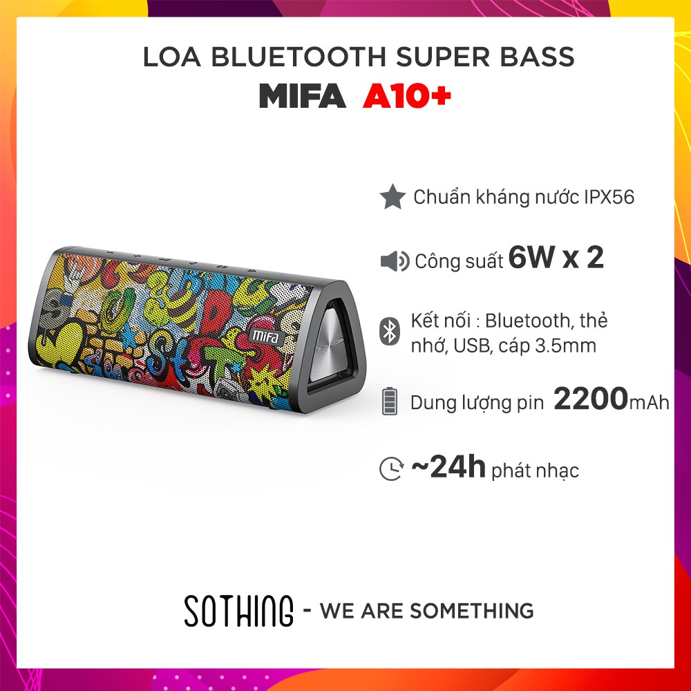 Loa Bluetooth MIFA A10+ Super Bass ( Phiên Bản Nâng Cấp Của A10) - Hàng Chính Hãng