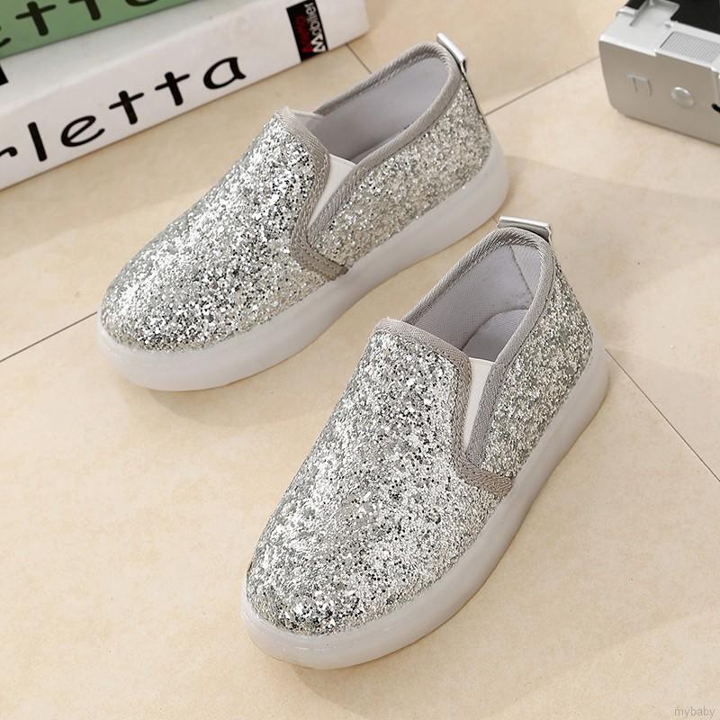 Giày Thể Thao Đế Gắn Đèn Led Cho Bé