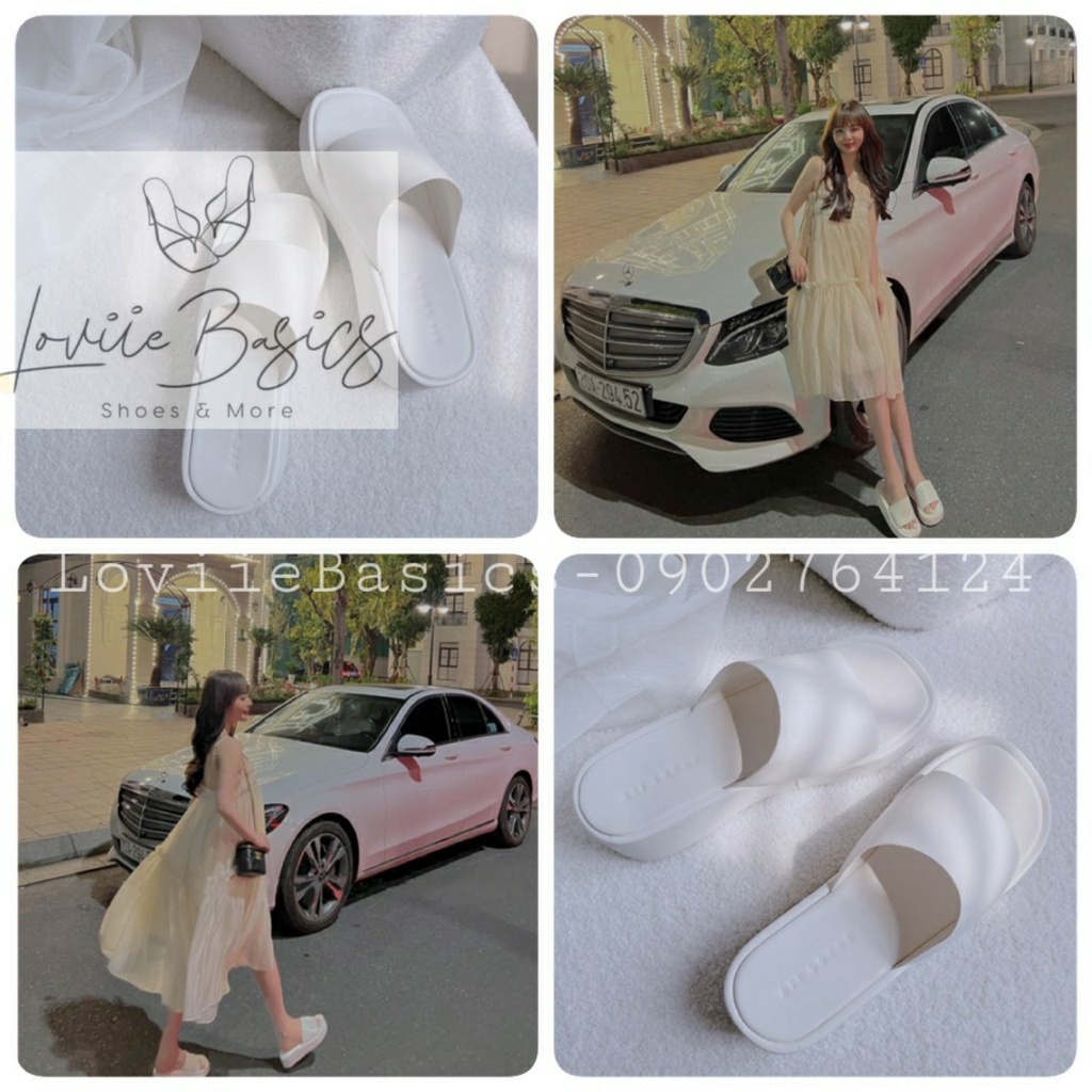DÉP NỮ QUAI NGANG LOVIIEBASICS - DÉP LÊ BỆT QUAI DA ĐẾ CAO CẤP ULZZANG D201143 D211013