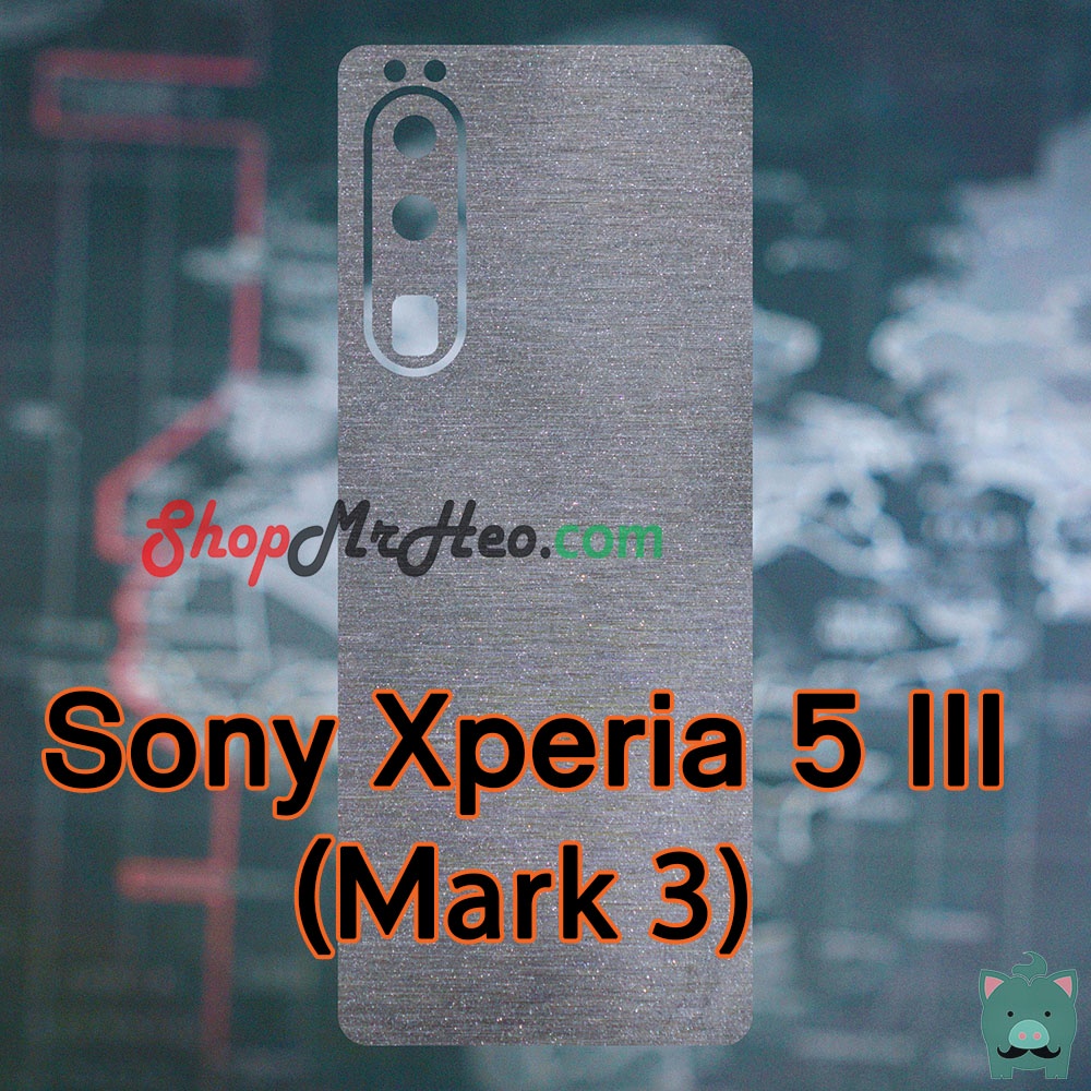 Dán Skin Màu Mặt Sau Lưng Nhôm Xước Sony Xperia 5 - Sony 5 II  - Sony 5 III