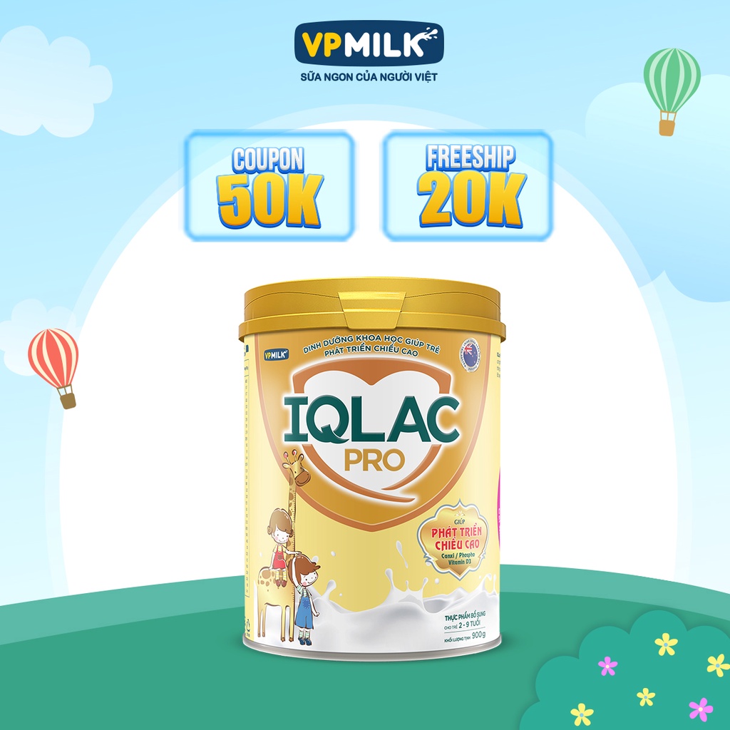 Sữa Bột VPMilk IQLac Pro Phát Triển Chiều Cao