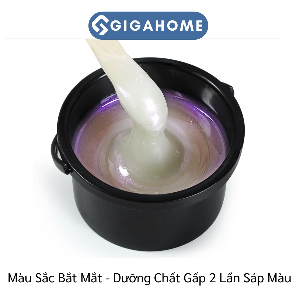 Sáp Wax Lông Cao Cấp Trong Ánh Tím Siêu Bám Lông, Cho Da Nhạy Cảm Tặng Que Silicone GIGAHOME 1010
