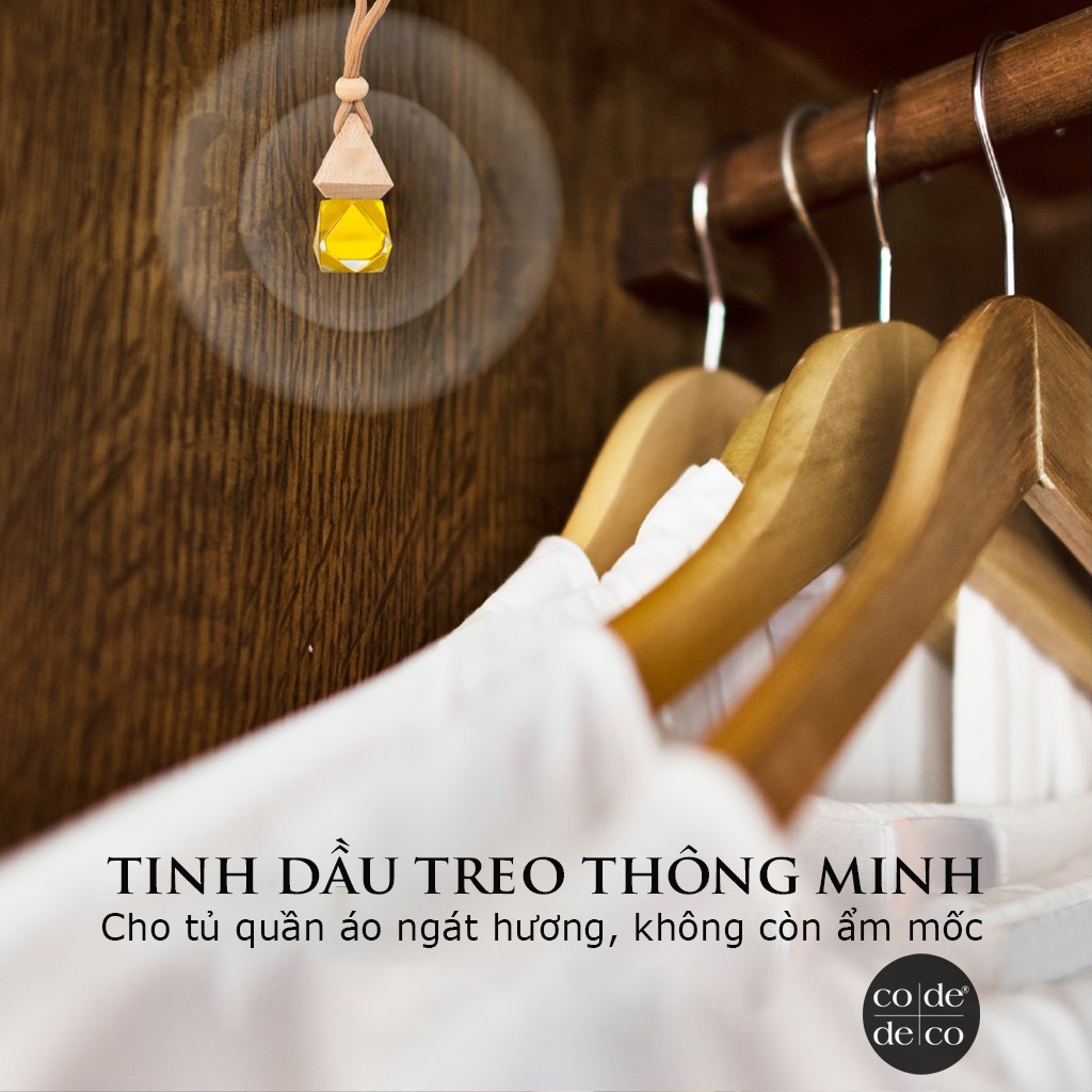 [Mã SKAMLTSM9 giảm 10% đơn 99K] Tinh Dầu Treo Xe Cam Ngọt 8.5ml CODE DECO Tiện Dụng, Khử Mùi, Thư Giãn Tinh Thần