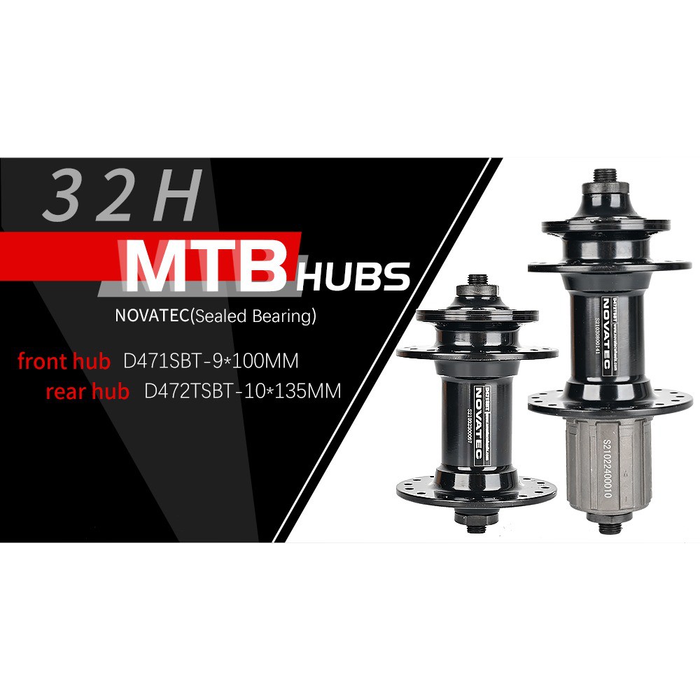 Hub Xe Đạp NOVATEC D471SBT/D472TSBT 32 Lỗ Tương Thích Líp Shimano 8-9-10-11 Dành Cho Xe MTB