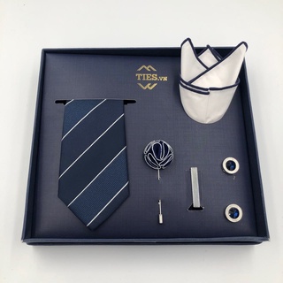 Set cà vạt quà tặng bản to hộp TIES