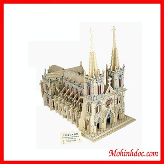 Đồ chơi lắp ráp gỗ 3D Mô hình Nhà Thờ Đức Bà